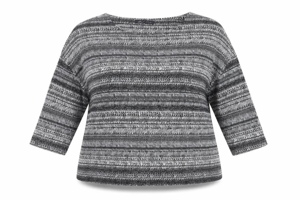 Marks and Spencer Women’s Grey Striped Tunic Blouse Size 18