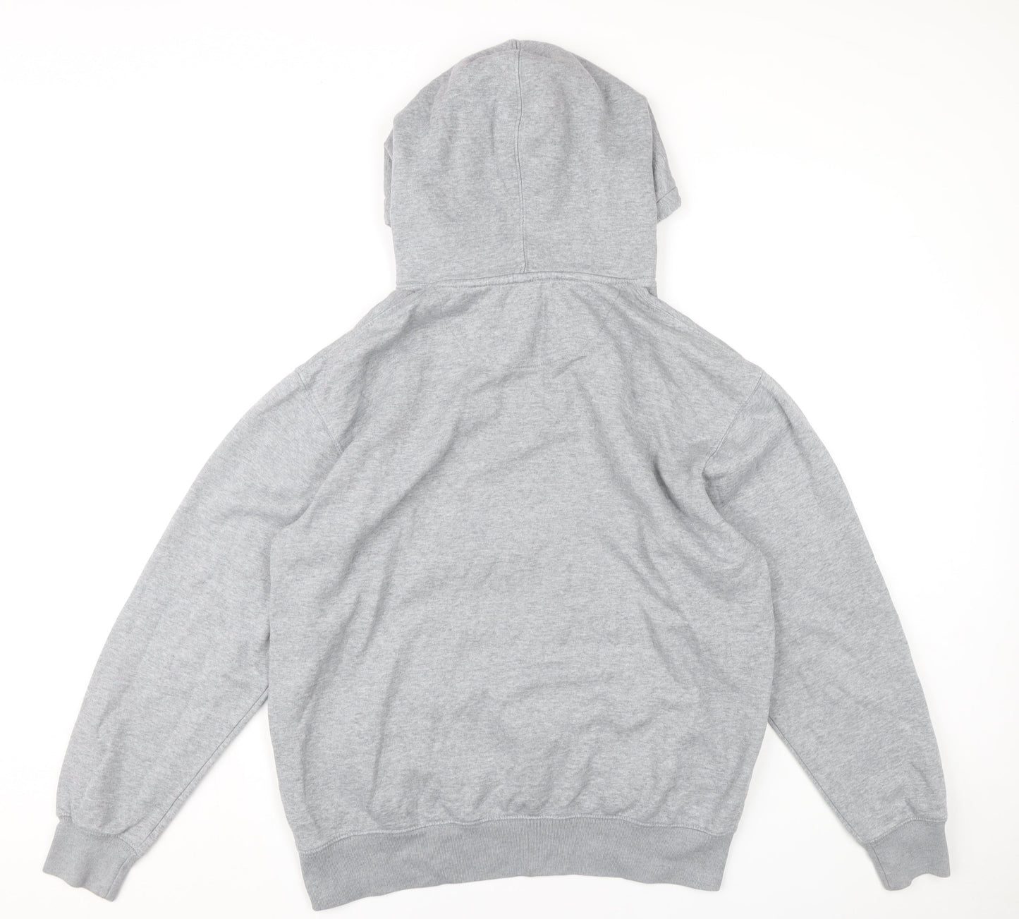 Jack & Jones Men’s Grey Pullover Hoodie L Regular Fit Fleece Sweatshirt