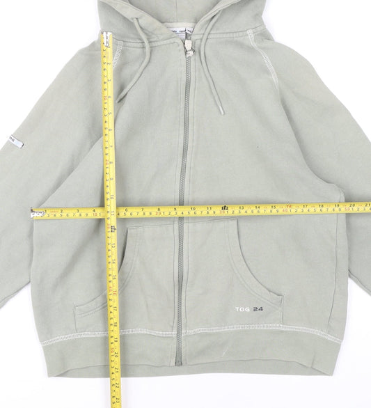 TOG 24 Womens XL Grey Full Zip Hoodie Cotton Blend Casual