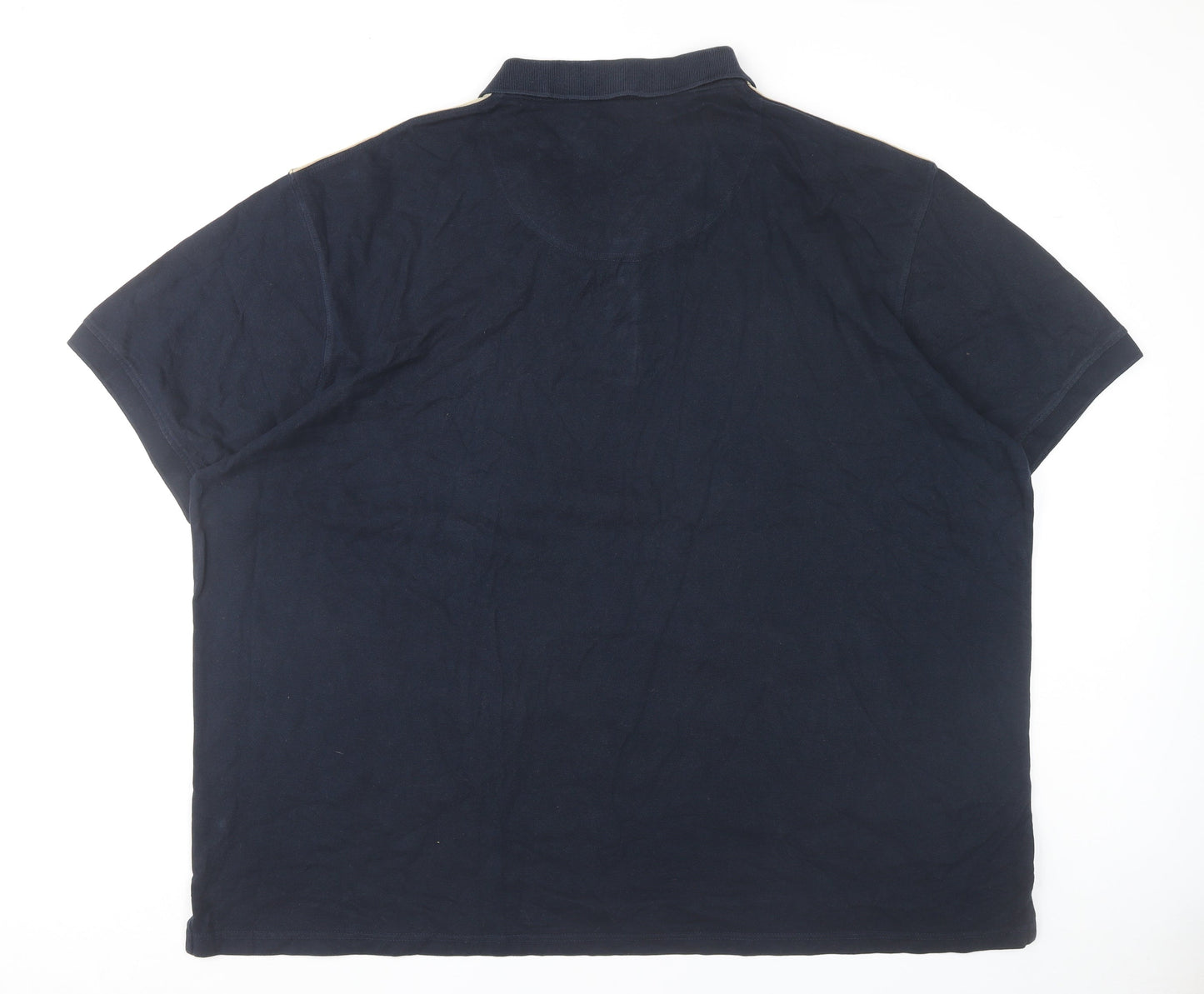 Guinness Men’s Blue 5XL Cotton Polo Shirt Short Sleeve Logo Casual