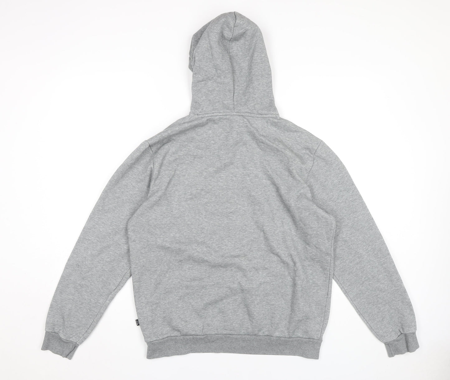 Puma Men’s Grey Pullover Hoodie Sweatshirt Size M Logo Sportswear