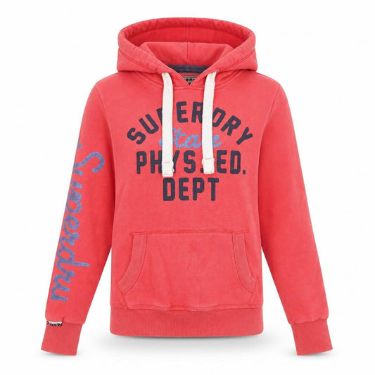 Womens UK XS Regular Superdry Pink Pullover Hoodie