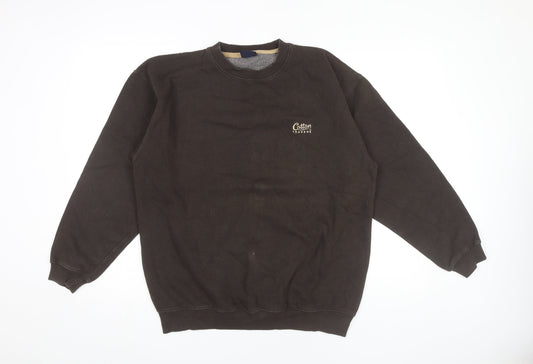 Cotton Traders Mens Brown Sweatshirt M Crew Neck Pullover