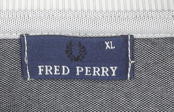 Fred Perry Men’s Grey XL Full Zip Sports Jacket Cotton Blend