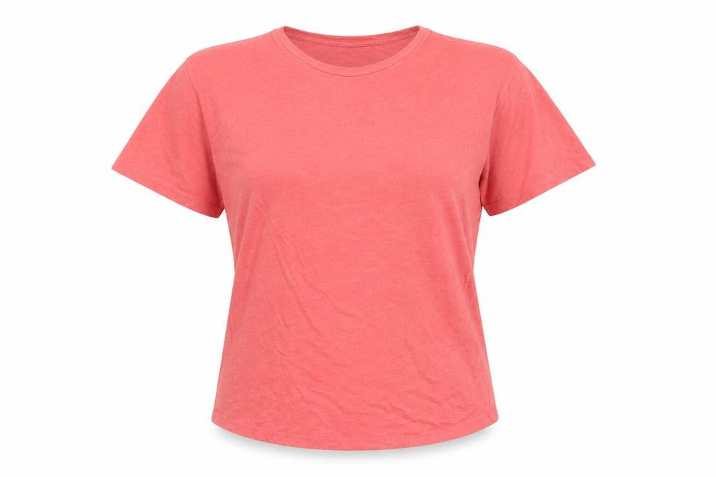 Warehouse Womens Pink Cotton Blend Crew Neck T-Shirt UK 10