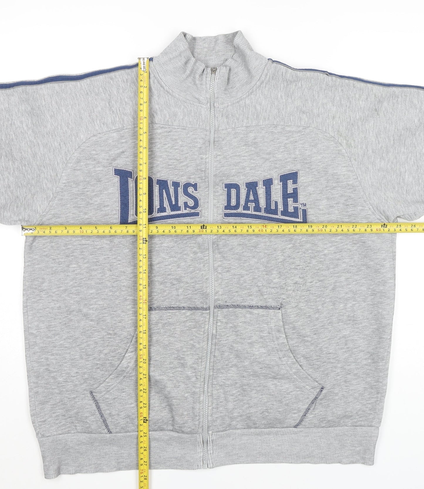 Lonsdale Mens Grey XL Full Zip Sweatshirt Jacket Sports Casual
