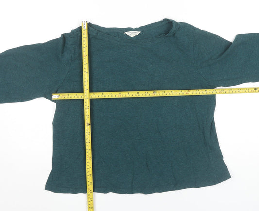 Seasalt Cornwall Women’s Green Organic Cotton Petite UK 18 Long Sleeve T-Shirt