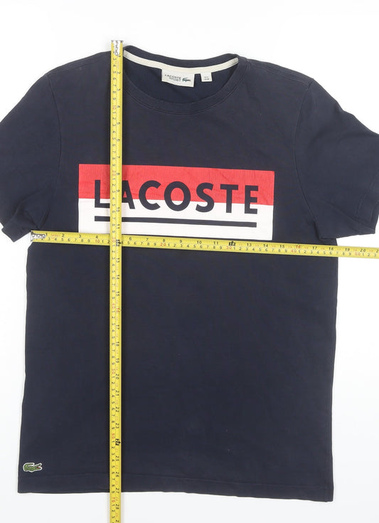 Lacoste Sport Men's Blue M Logo Graphic Short Sleeve T-Shirt