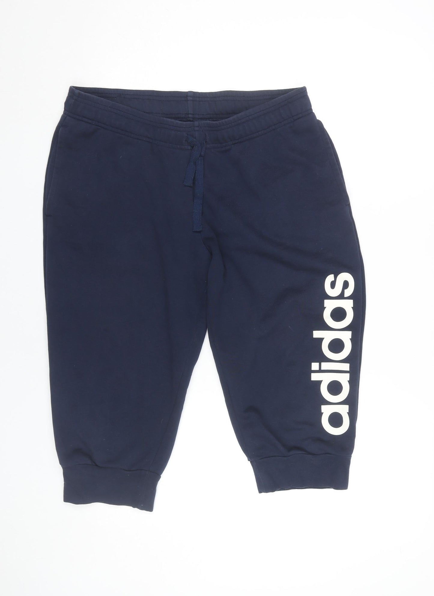 Adidas Womens Blue Jogger Trousers Size 16-18 Elastic Waist