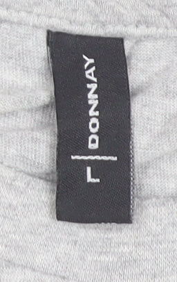 Donnay Men's Grey L Crew Neck Cotton Blend Short Sleeve T-Shirt