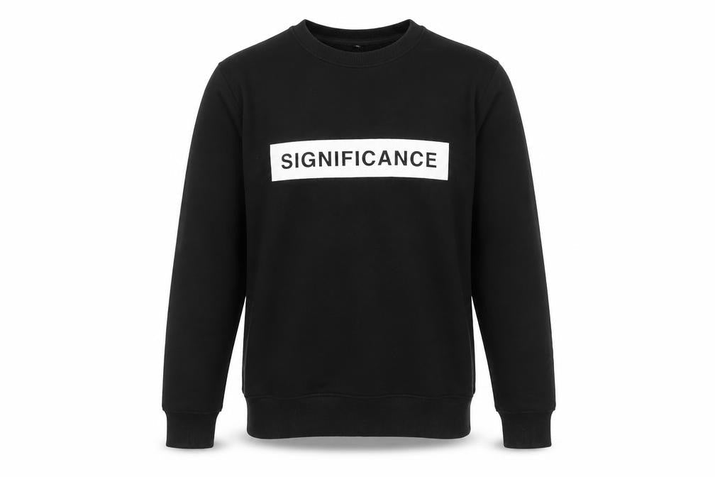 Continental Men’s Black Pullover Sweatshirt M Graphic Logo Crew Neck