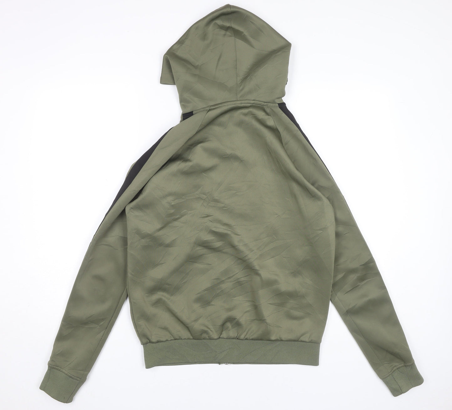 Gym King Men’s Green Full Zip Hoodie Slim Fit Size S Hooded Jacket