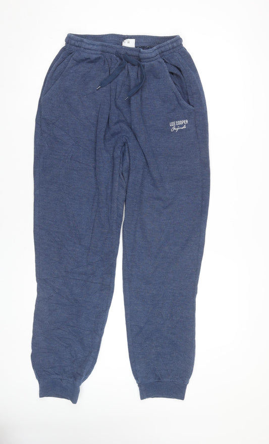 Lee Cooper Womens Blue Jogger Trousers Size 16 Cotton Blend