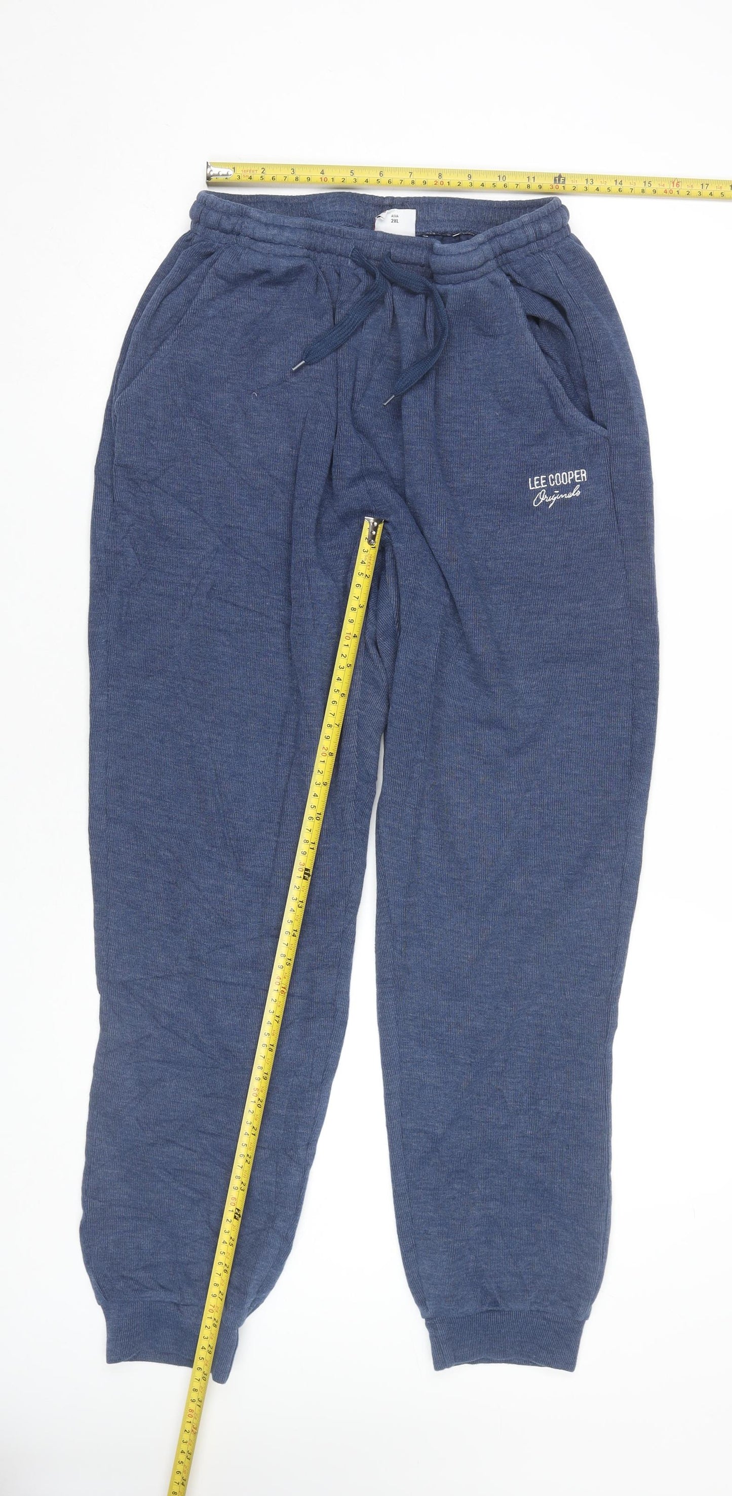 Lee Cooper Womens Blue Jogger Trousers Size 16 Cotton Blend
