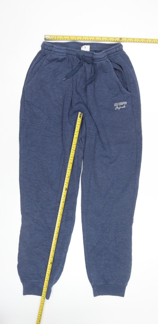Lee Cooper Womens Blue Jogger Trousers Size 16 Cotton Blend