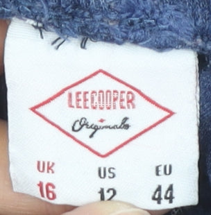 Lee Cooper Womens Blue Jogger Trousers Size 16 Cotton Blend