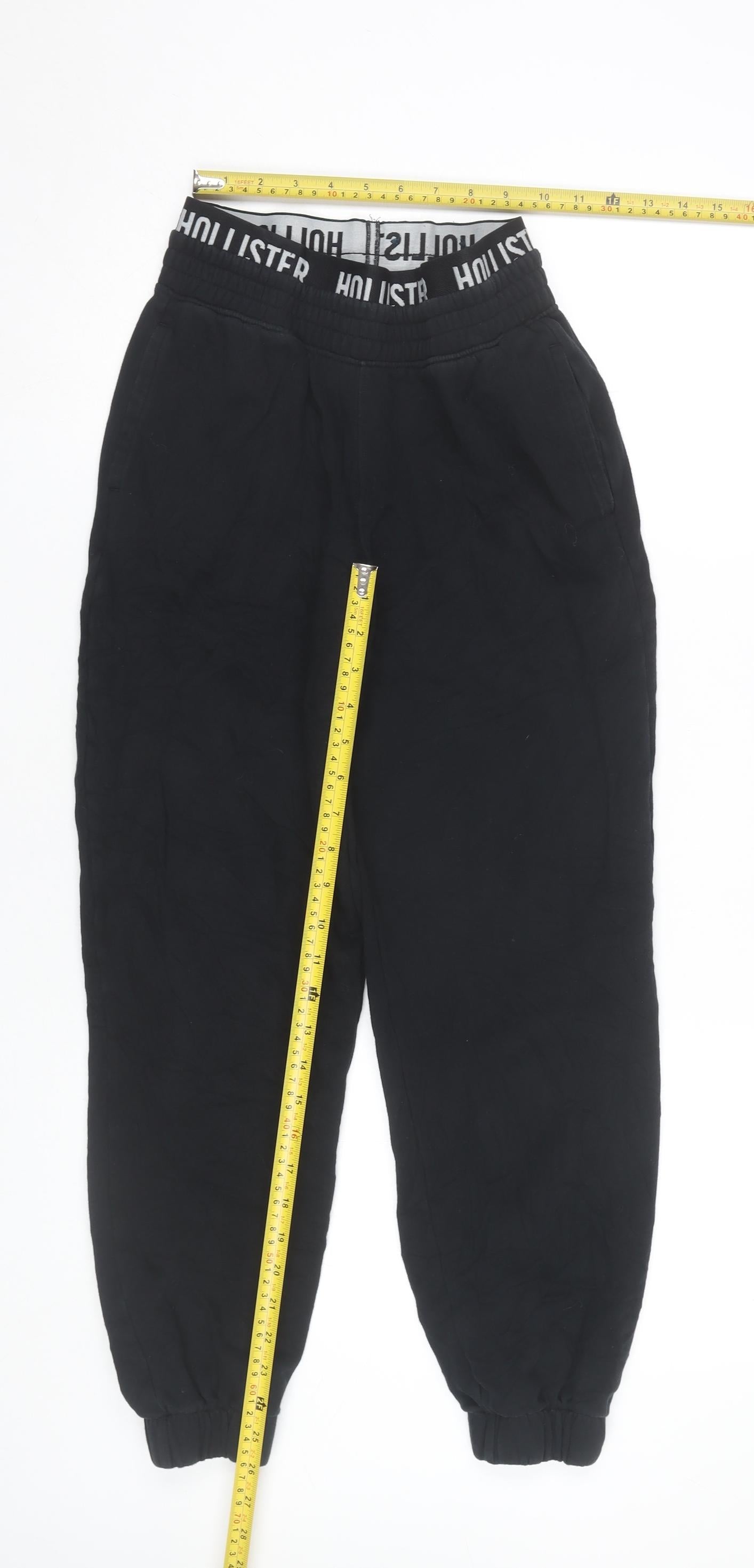 Hollister Women’s Black XS Jogger Ultra High-Rise Trousers