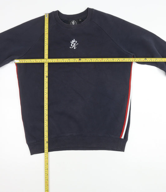 Gym King Men’s Blue Sweatshirt Small Crew Neck Pullover Logo