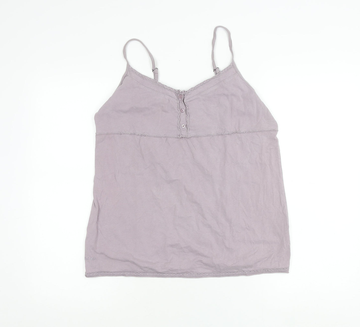 Fat Face Women’s Purple Camisole Tank Top Size 12 Cotton Summer