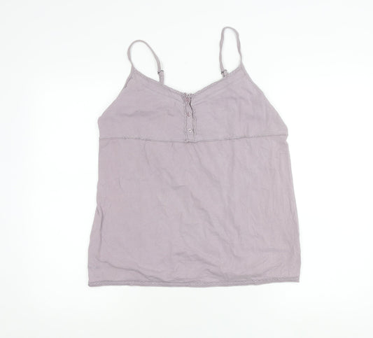 Fat Face Women’s Purple Camisole Tank Top Size 12 Cotton Summer