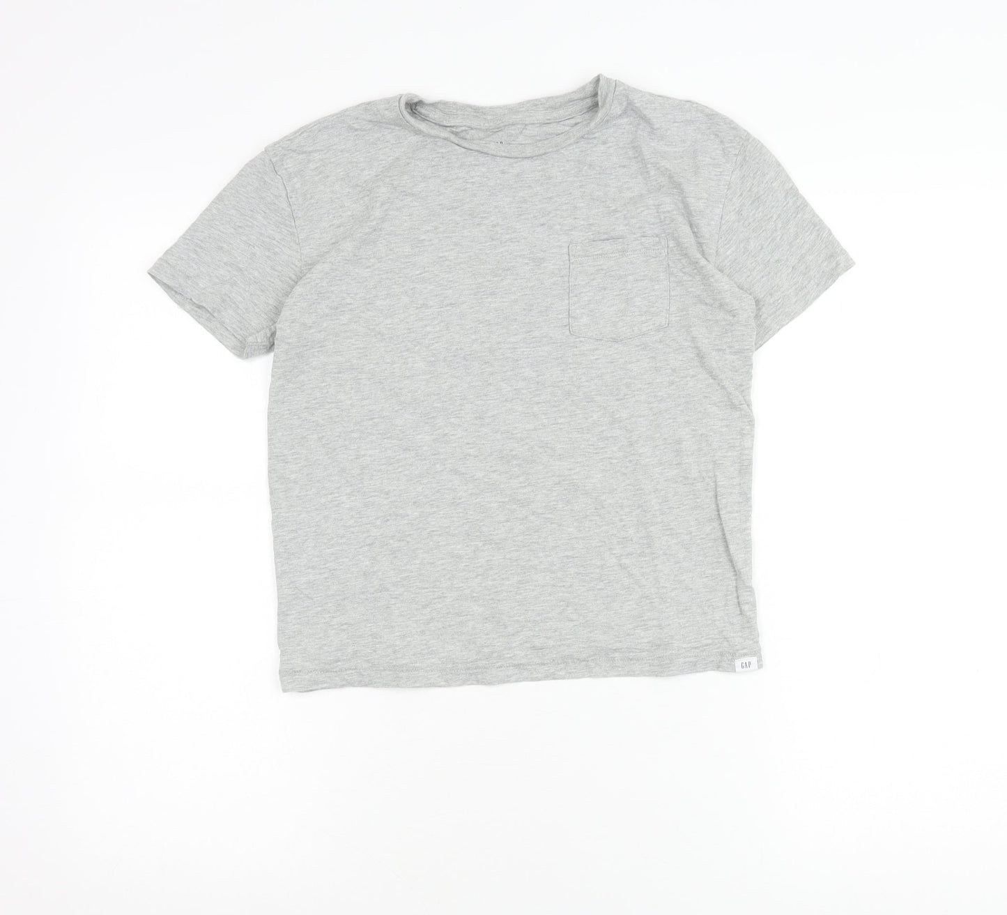 GAP Kids Girls Grey Crew Neck Short Sleeve Cotton T-Shirt Age 10 Years