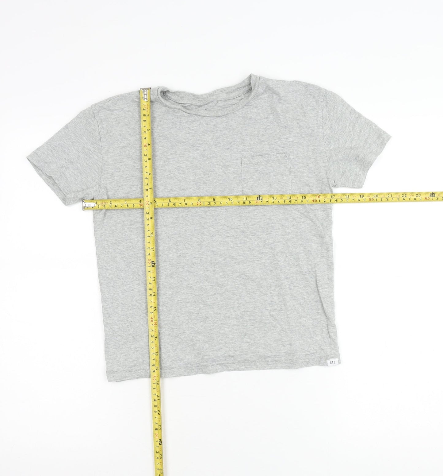 GAP Kids Girls Grey Crew Neck Short Sleeve Cotton T-Shirt Age 10 Years
