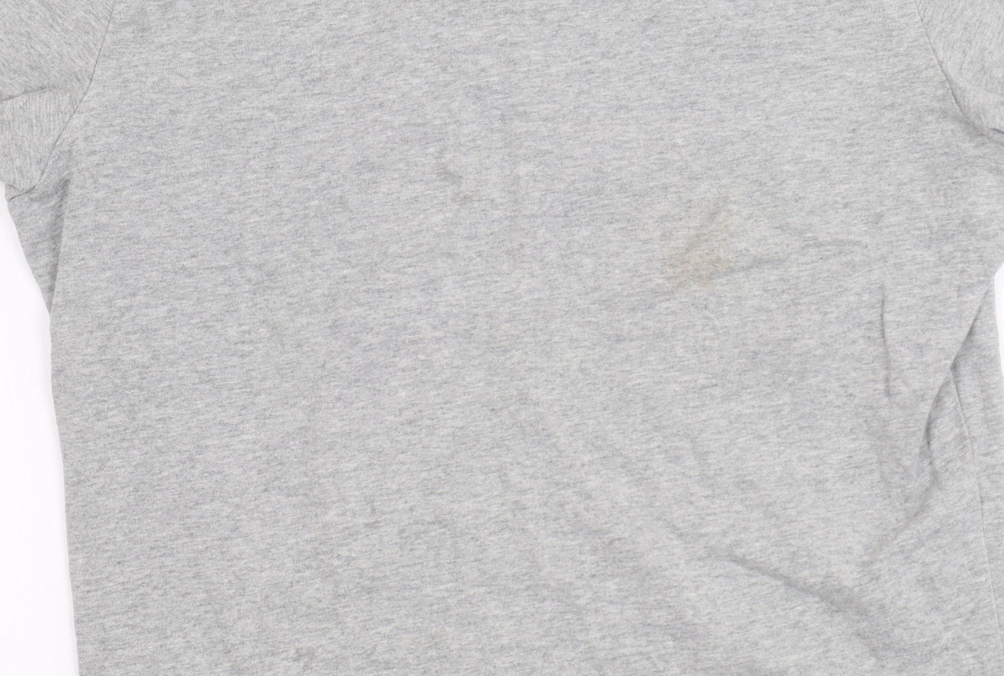 Hollister Women Grey M Basic Short Sleeve Crew Neck T-Shirt