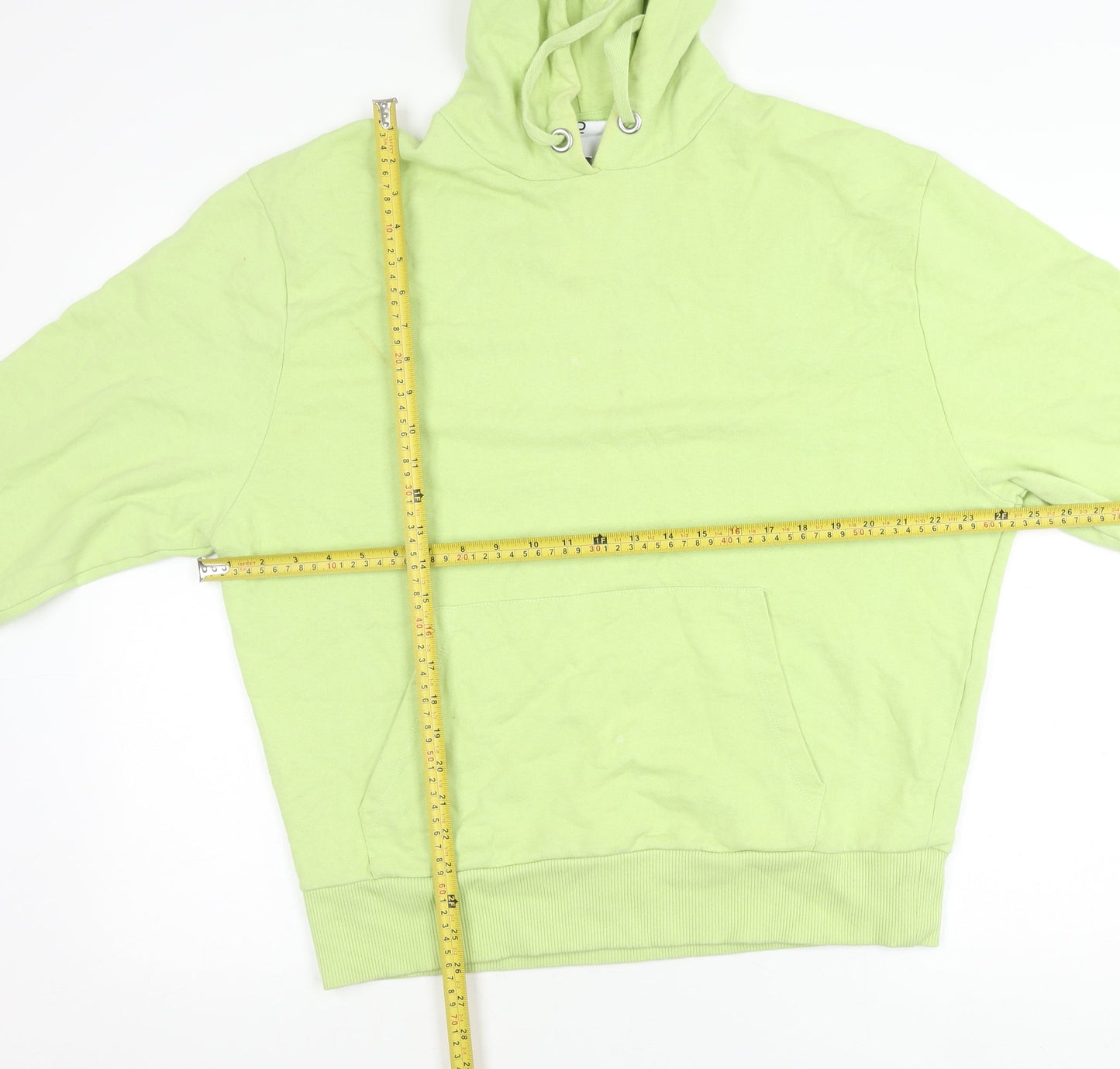 Collusion Womens Green Hoodie Medium Cotton Pullover Casual
