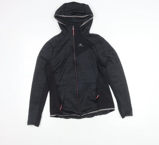 Decathlon Quechua Women’s Black Size 12 Hooded Hiking Jacket