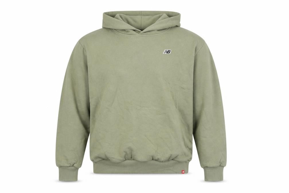 Mens UK S Regular New Balance Green Pullover Hoodie