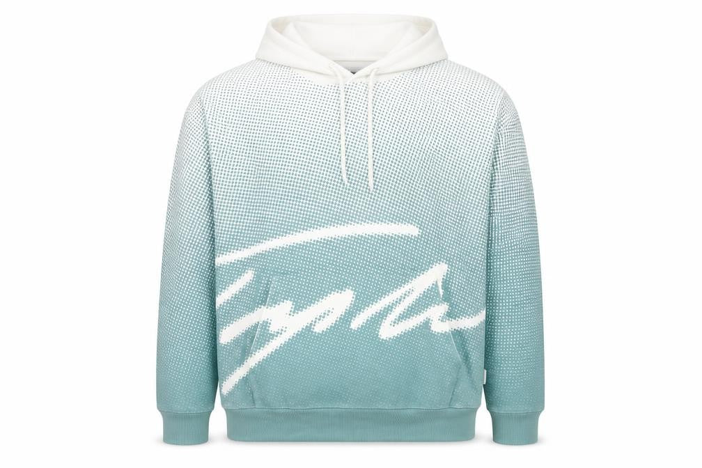 Topman Men’s Green Pullover Hoodie L Long Sleeve Graphic Print