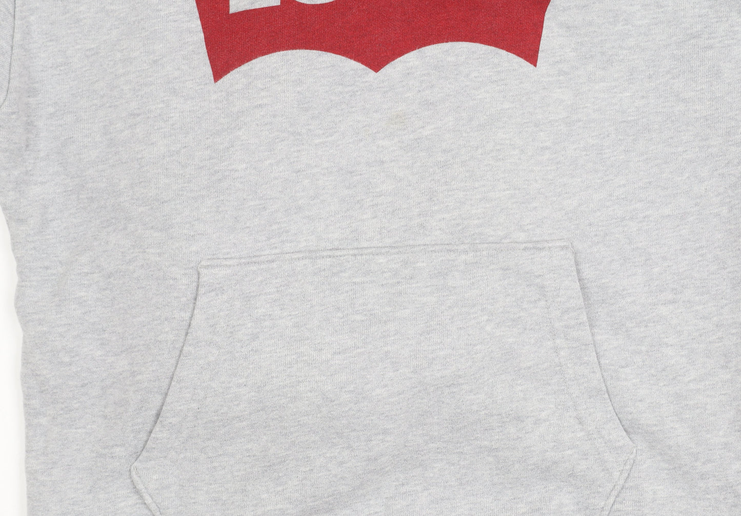 Levi's Teens Grey Pullover Hoodie 2XS Cotton Logo Sweatshirt