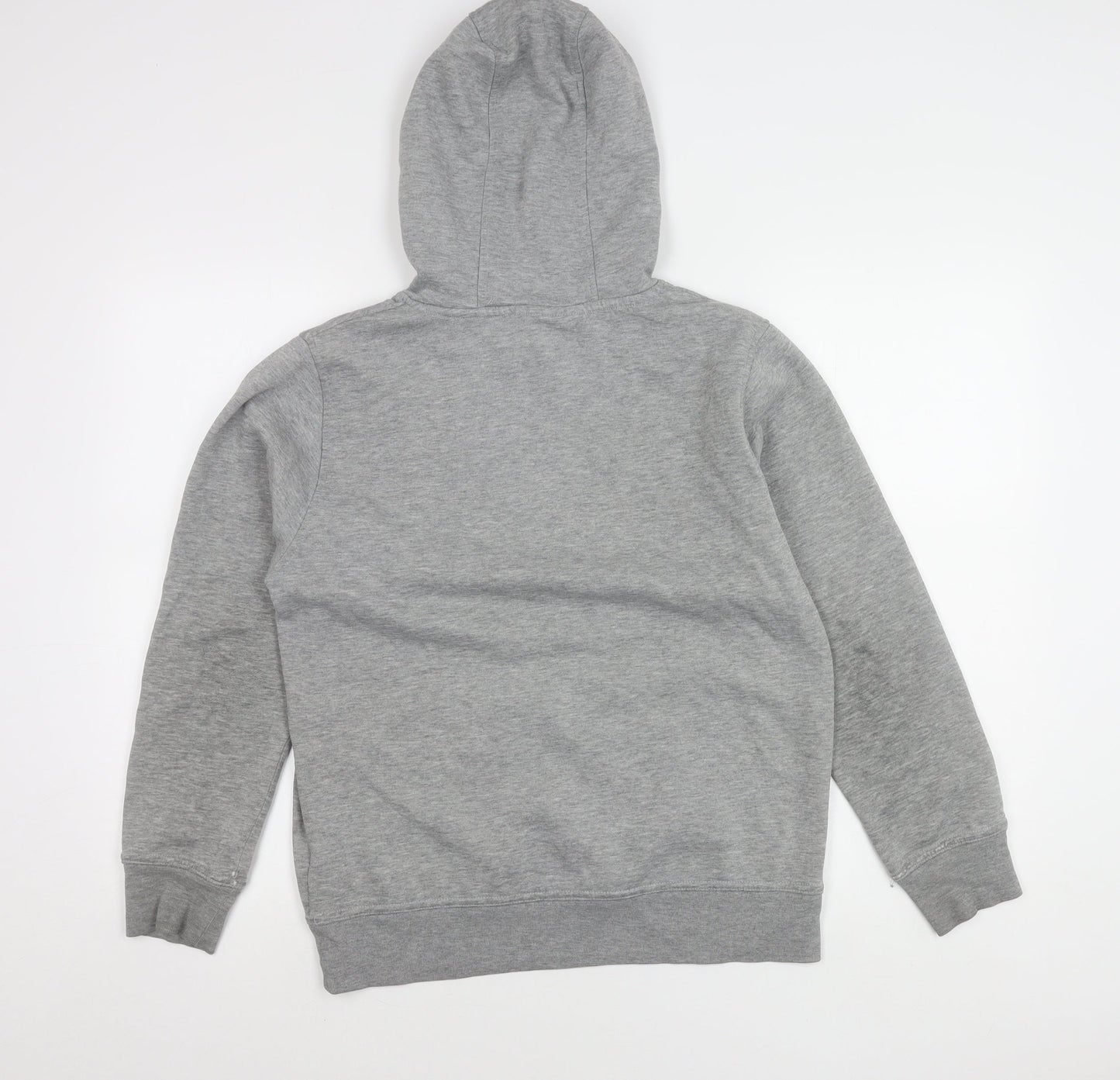 McKenzie Boys Grey Hoodie 13-14 Years Pullover Regular Fit Logo Print