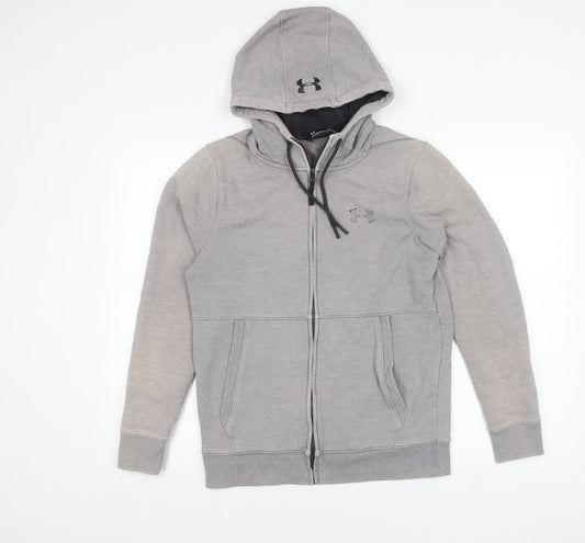 Under Armour Men's Grey Small Full Zip Hoodie Jacket
