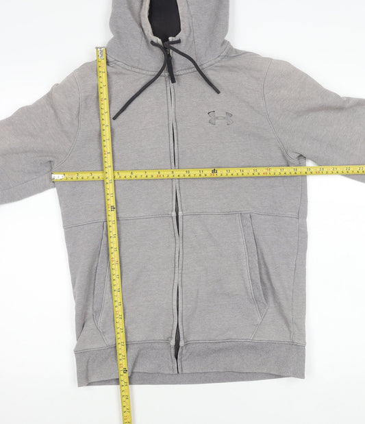 Under Armour Men's Grey Small Full Zip Hoodie Jacket