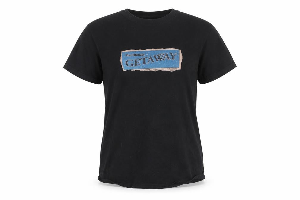 Womens UK Size XS Night Addict Black Cotton T-Shirt