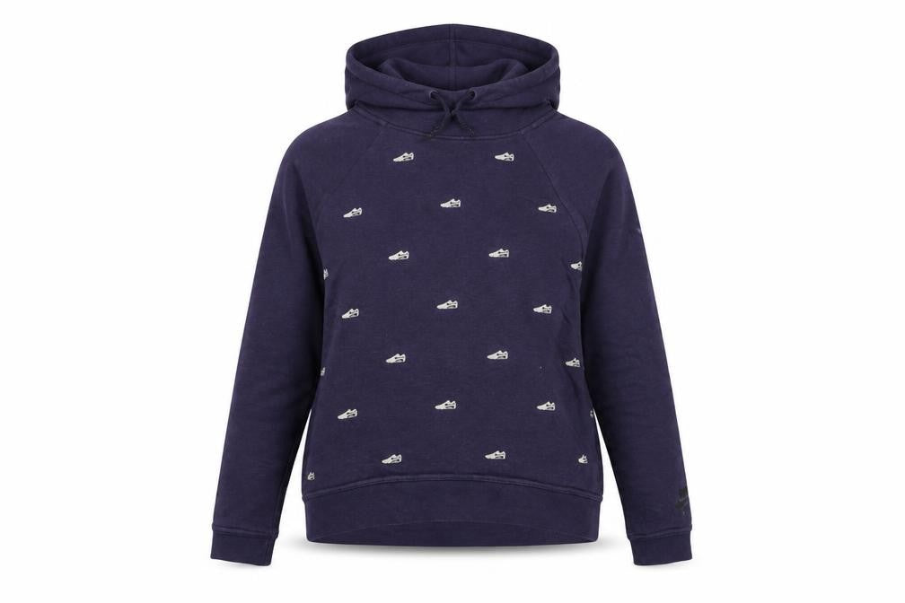 Womens UK S Regular Nike Purple Pullover Hoodie