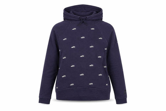 Womens UK S Regular Nike Purple Pullover Hoodie