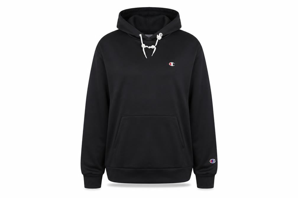Womens UK L Regular Champion Black Pullover Hoodie