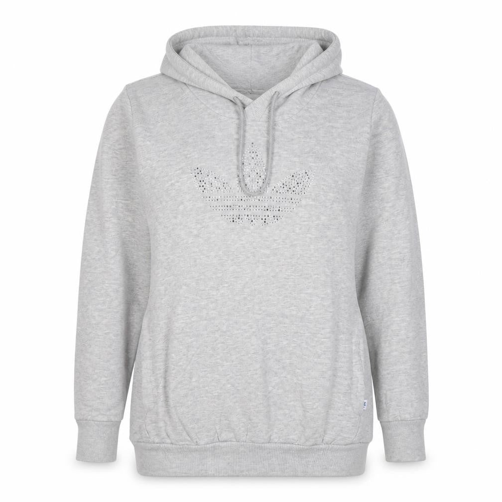 Womens UK 8 Regular adidas Grey Pullover Hoodie