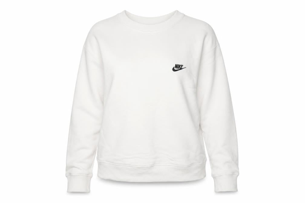 Womens UK S Regular Nike White Pullover Sweatshirt