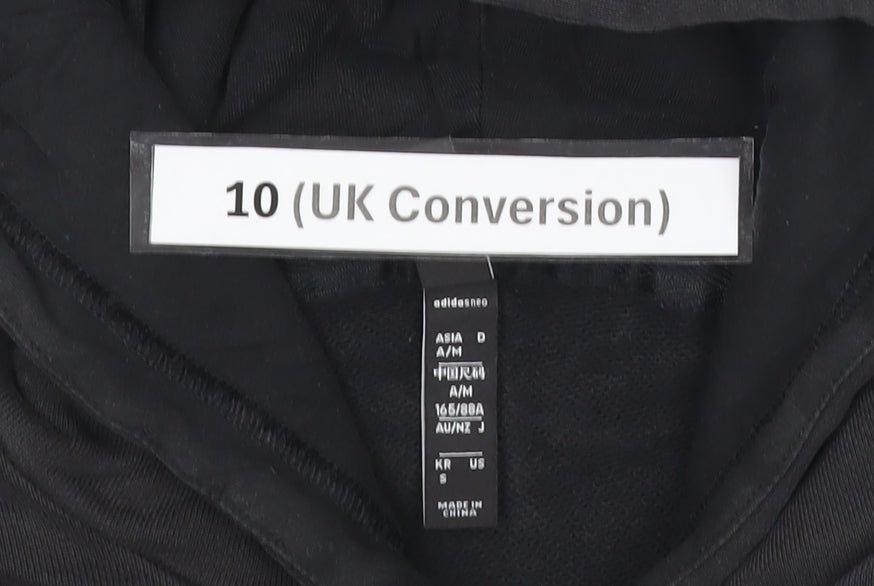 Adidas Womens Black Size 10 Pullover Hoodie Sweatshirt with Logo