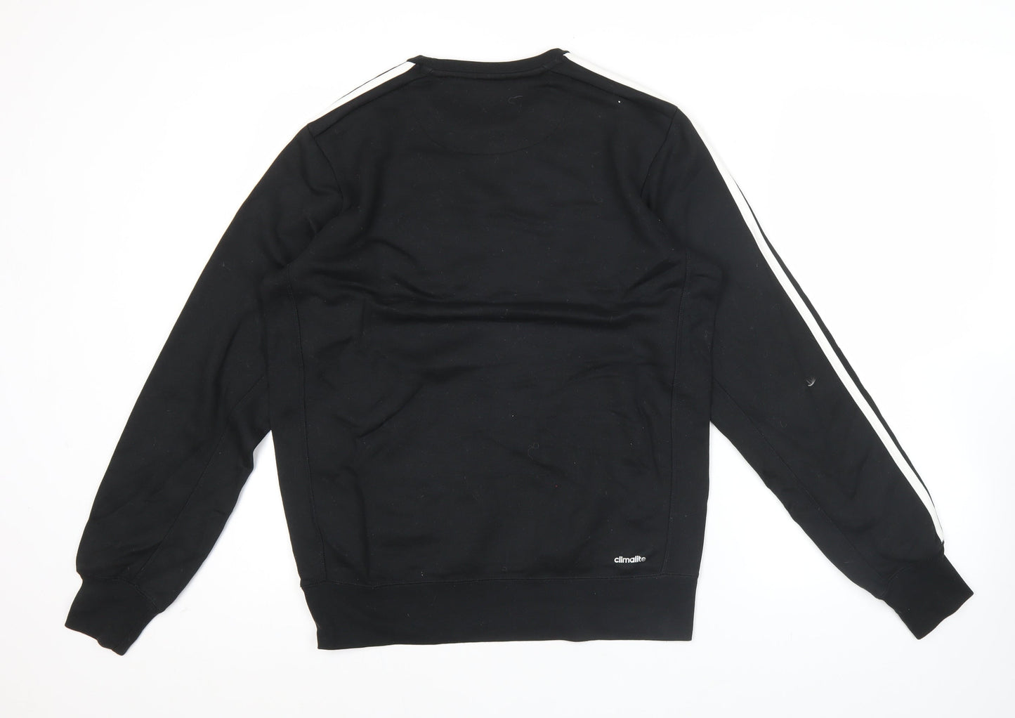 Adidas Men’s Black S Pullover Sweatshirt Crew Neck Long Sleeve Sportswear