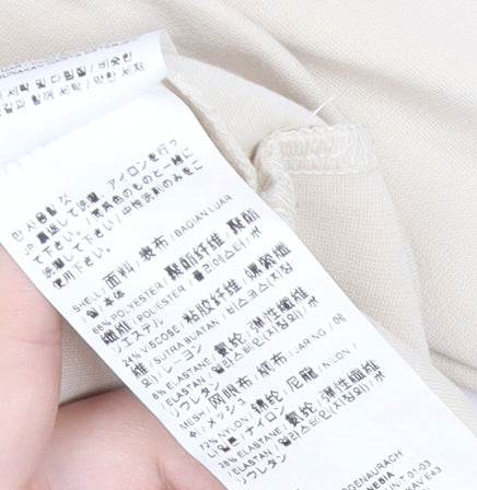 Puma x Karl Lagerfeld Womens Beige Sweatshirt Size S Logo Crew Neck