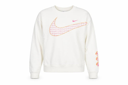 Womens UK L Relaxed Nike White Pullover Sweatshirt
