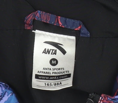 Anta Womens Multicoloured Floral Windbreaker Jacket Size 10