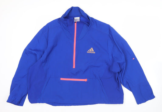 Adidas Men’s Blue Sports Pullover Sweatshirt S Lightweight