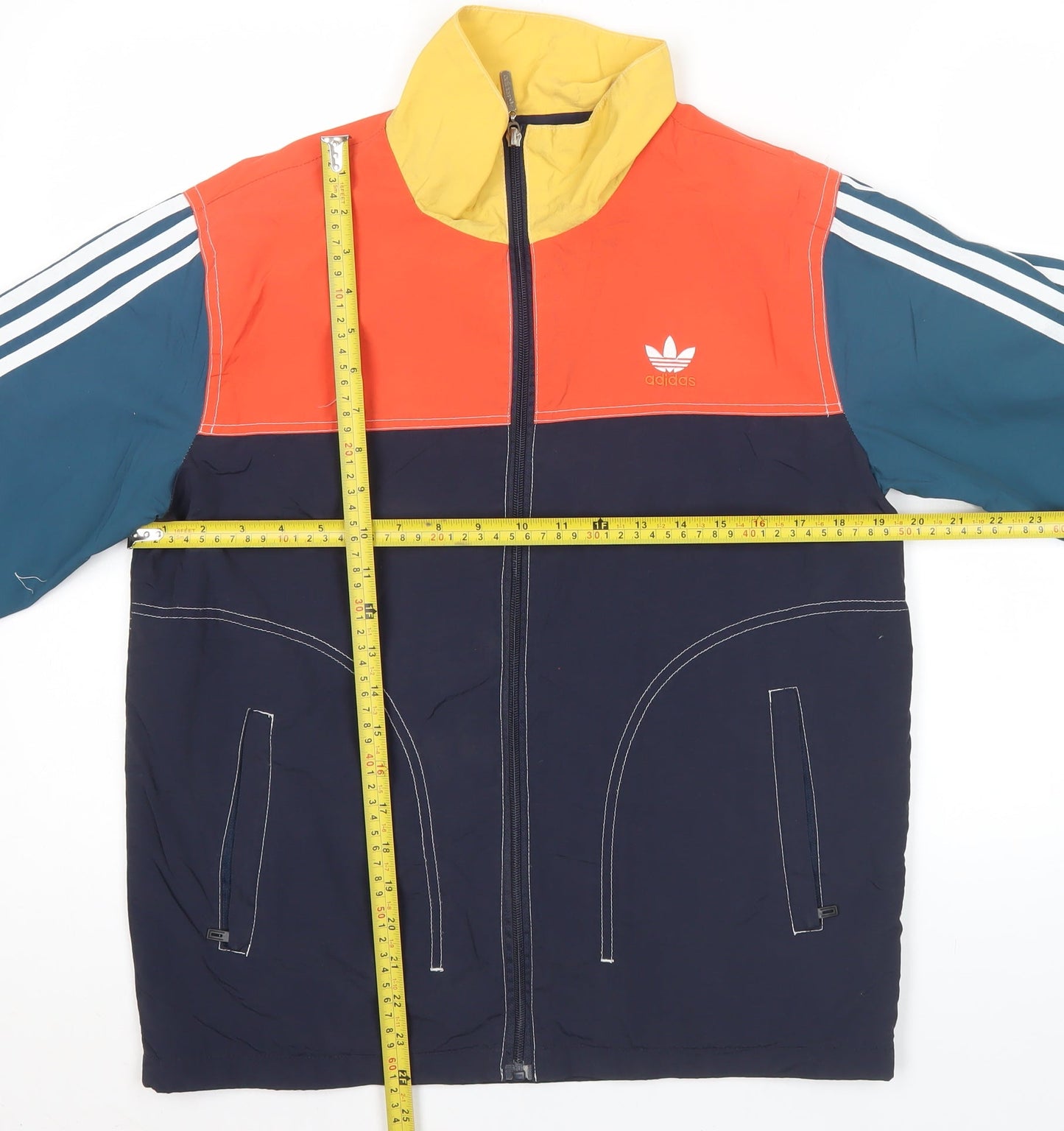 Adidas Men’s Multicoloured Track Jacket M Colourblock Full Zip