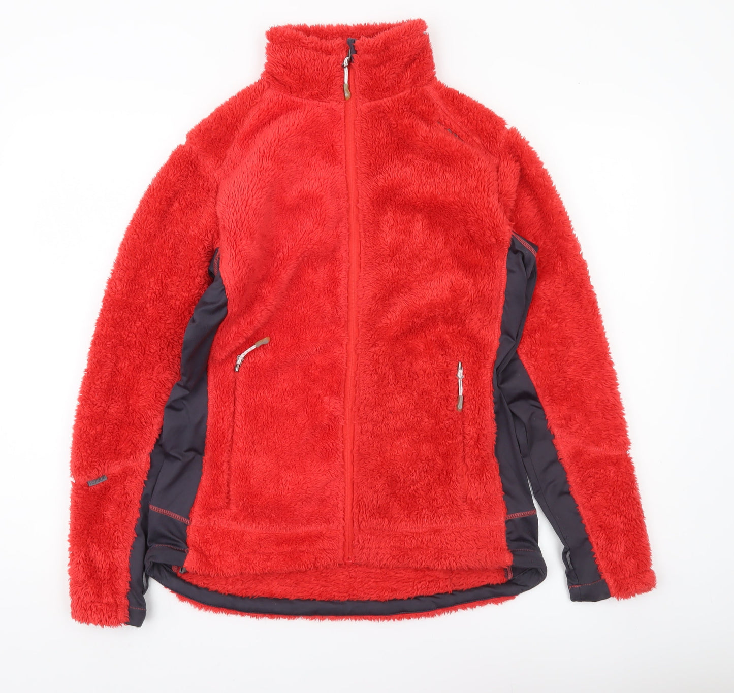 TOG24 Women’s Red Fleece Jacket Size 10-12 Full Zip Warm Winter Coat