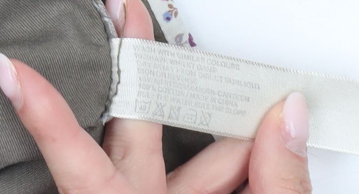 Fat Face Womens Green Cargo Twill Skirt Size 12 Pockets Casual